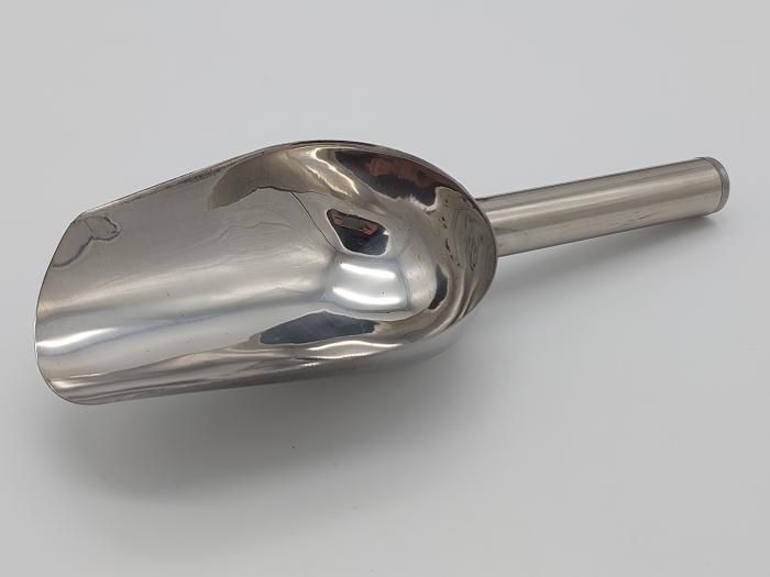 Совок для льда сыпучих продуктов и круп нержавейка L 21 cm/чаша 12,5*8,5 cm вместимость 150 грамм 14597 фото
