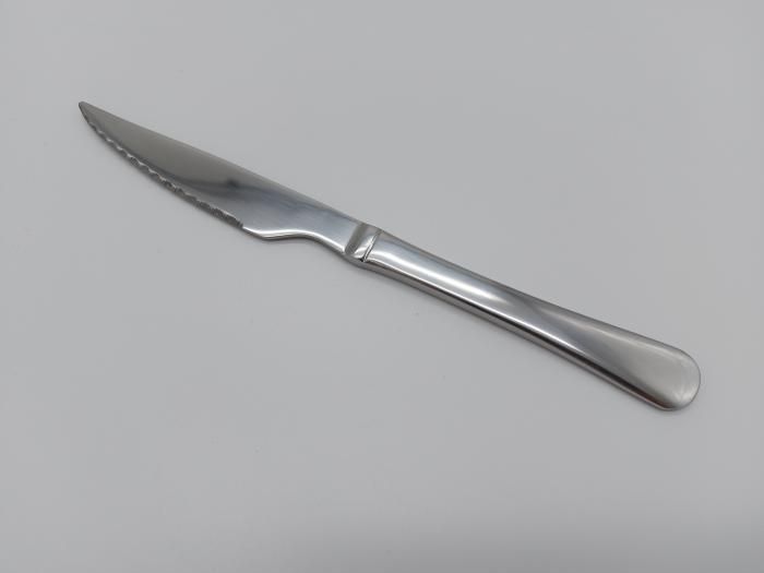Нож столовый для стейка и мяса с зубцами нержавейка Элит L 21,5 cm в упаковке 12 штук из нержавеющей стали 12592 фото