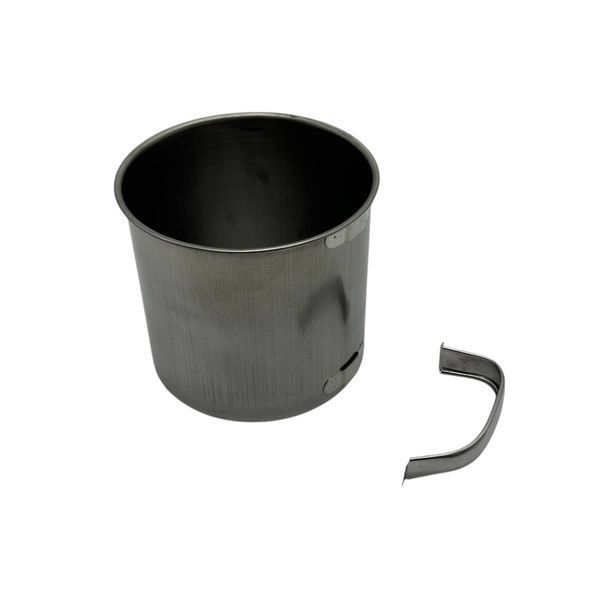 Кружка из нержавеющей стали со съемной ручкой Кружка нержавейка №4 D 11 cm H 10 cm 800 мл ВЫСШИЙ СОРТ 20363 фото
