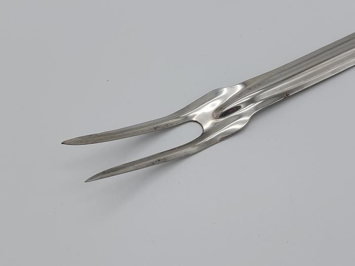 Вилка транжирная поварская кухонная металлическая для мяса L 33,5 cm 00289 фото