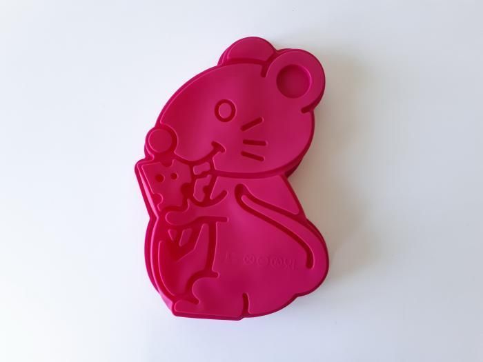 Форма силиконовая кондитерская для выпечки пирога или торта Мышка 25*18*4 cm 19560 фото