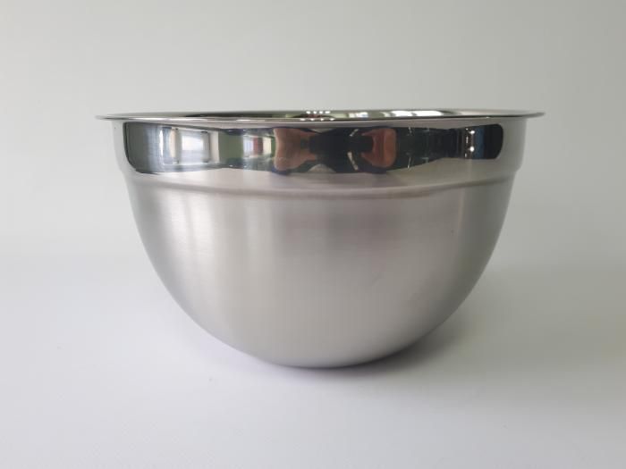 Миска кухонная для миксера из нержавеющей стали глубокая матовая D 26 cm H 14 cm 4,7 л Нержавейка высший сорт 18040 фото