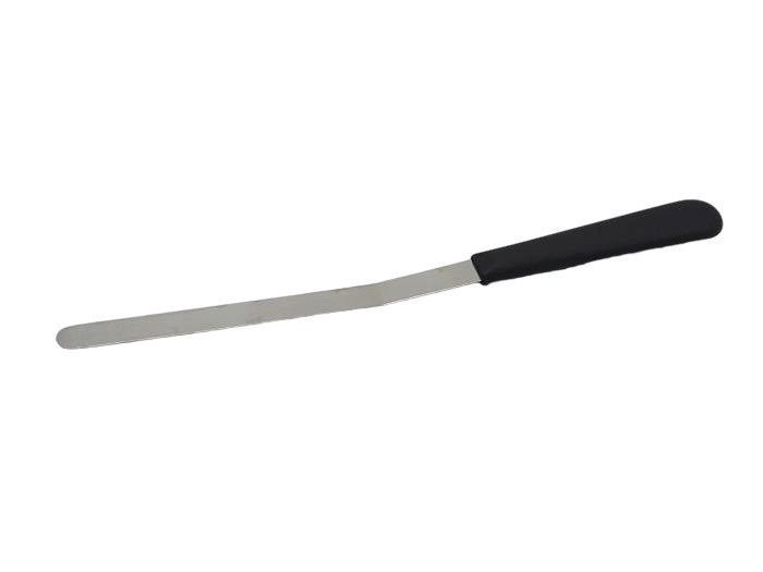 Шпатель кондит.нерж вигнутий з пластм ручкою 29*1,2см VT6-19708(360шт) 18973 фото