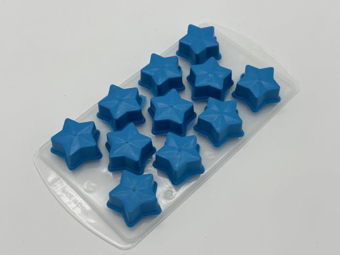 Форма емкость для заморозки кубиков льда пластиковая Звезда 22*11 cm H 2 cm/3*3 cm H 2 cm 18846 фото
