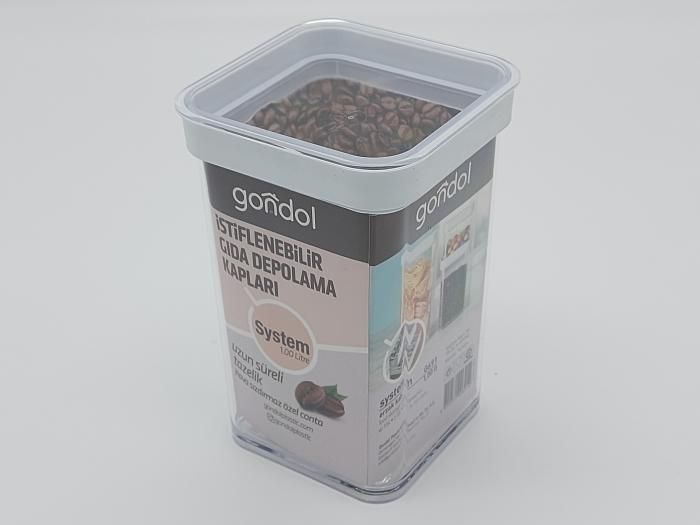 Емкость для сыпучих продуктов Пластиковая банка G-691 контейнер для хранения спагетти круп и макарон 1 литр 20150 фото