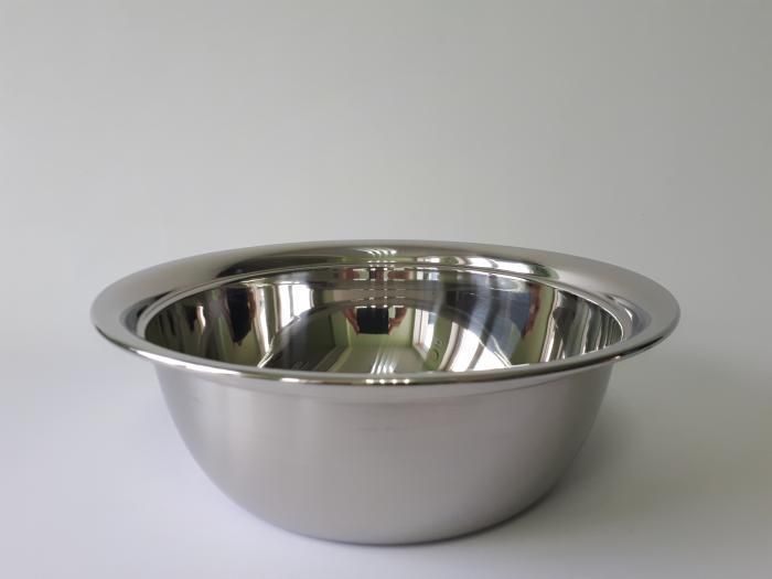 Миска кухонная из нержавеющей стали глубокая D 32 cm H 10 cm 4,7 литра для столовой Нержавейка высший сорт 18014 фото