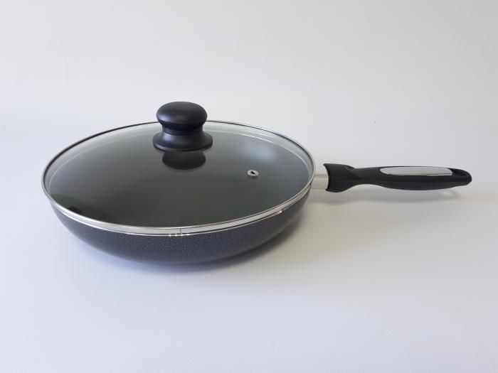 Сковорідка AMY FRY PAN 26см XJ-FP-26 з кришкою (12 шт) 12011 фото
