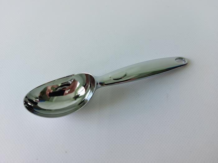 Ложка для мороженого из нержавеющей стали цельная порционная 6*4 cm, L 17,5 cm 17836 фото