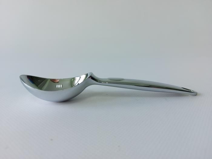 Ложка для мороженого из нержавеющей стали цельная порционная 6*4 cm, L 17,5 cm 17836 фото