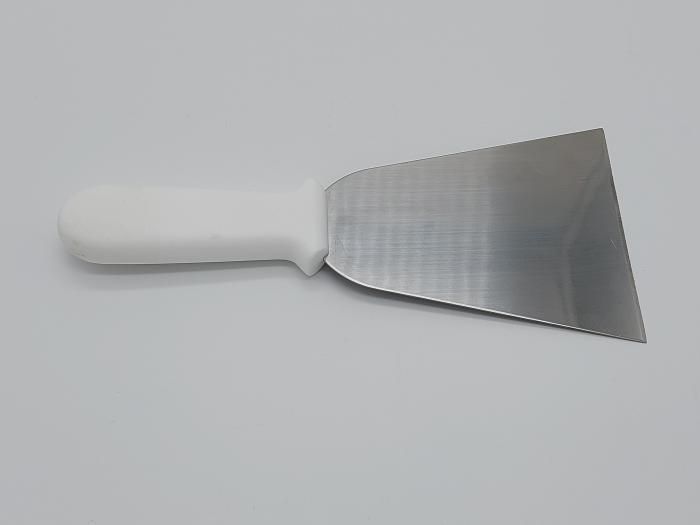 Шпатель нерж + пластм з білою ручкою 25*11см VT6-19332(240шт) 18536 фото