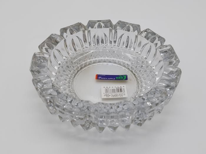Пепельница стеклянная круглая для сигарет настольная D 16/12 cm H 4,5 cm 07767 фото