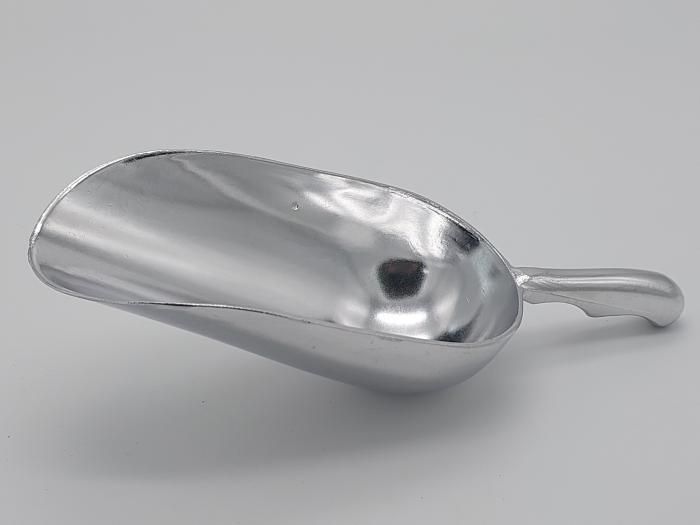 Совок алюминиевый для льда сыпучих продуктов и круп L 27 cm/чаша 19*10 cm вместимость 400 грамм 17484 фото