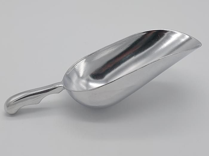 Совок алюминиевый для льда сыпучих продуктов и круп L 27 cm/чаша 19*10 cm вместимость 400 грамм 17484 фото