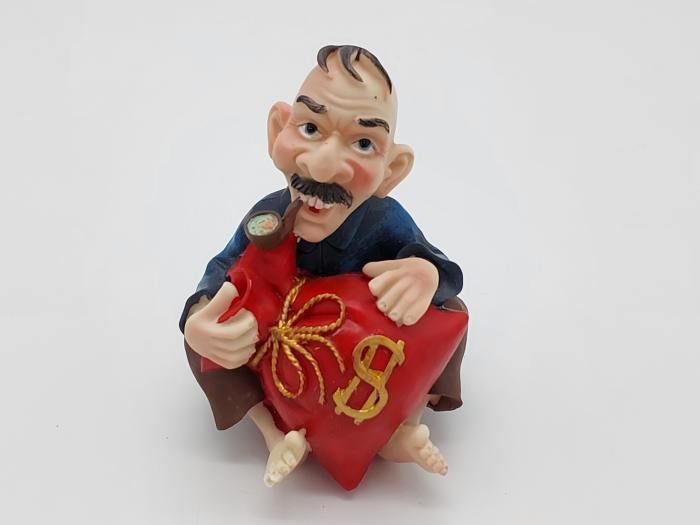 Копилка статуэтка Казак с мешком Декоративная фигурка H 12,5 cm 11247 фото