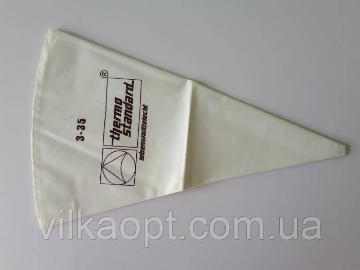 Тканевый кондитерский мешок с пропиткой многоразовый для крема L 34 cm W 20 cm 20318 фото