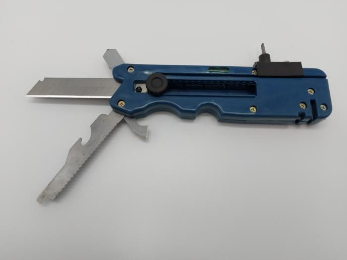 Нож строительный складной многофункциональный пластиковый корпус 17 * 4,5 cm 03709 фото