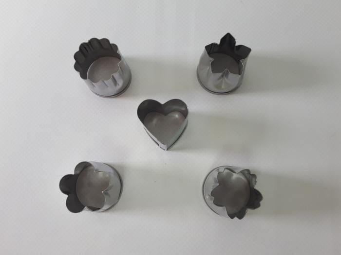 Набор кондитерских насадок для канапе из нержавеющей стали 5 штук D 2,2 cm H 2,5 cm 13817 фото