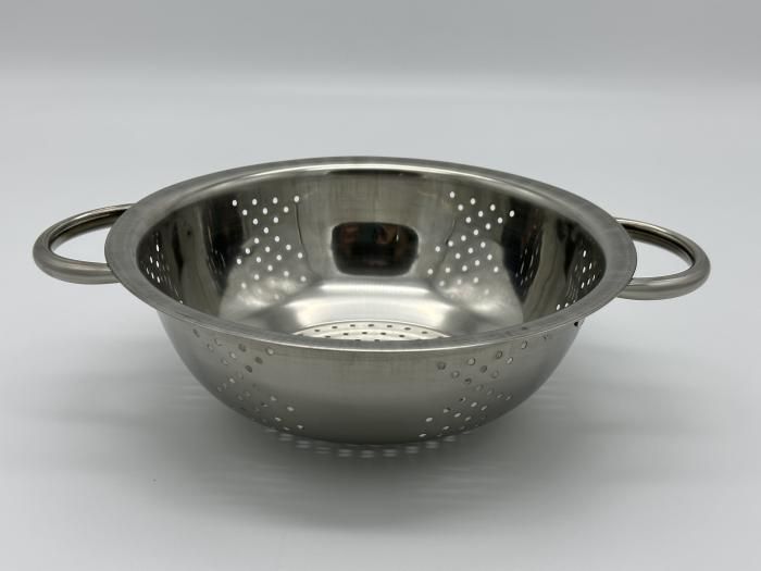Дуршлаг из нержавеющей стали Сито нержавейка с двумя ручками D 21 cm H 7 cm 17425 фото