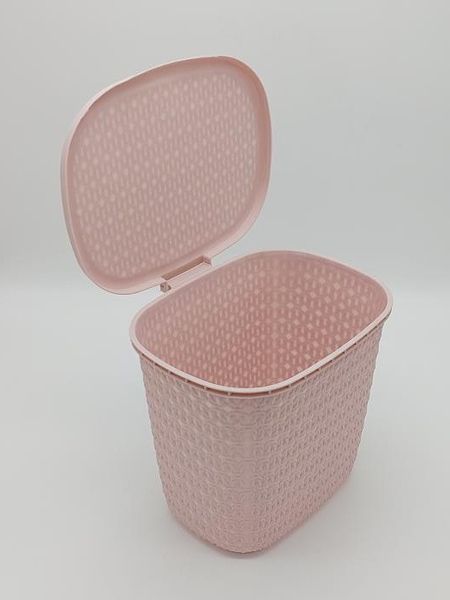 Корзина пластиковая c крышкой Сетка Tuffex 4047 Ящик для хранения вещей 25*19 cm H 22 cm 7,5 литра 18661 фото