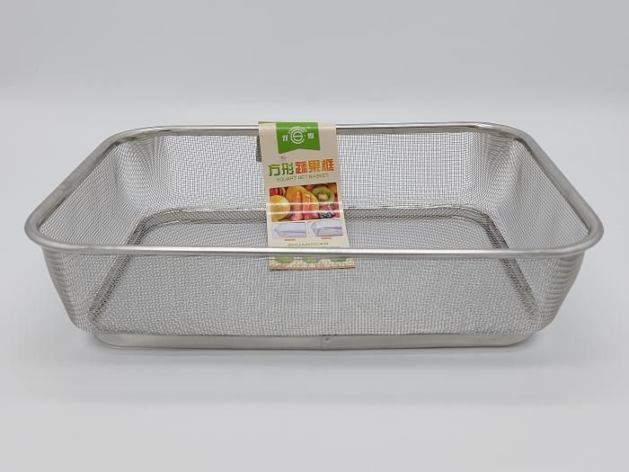 Сито нерж прямокутне дрібна сітка 34*25*8 см VT6-20318(100шт) 19984 фото