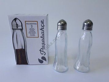 Набор солонка + перечница стекло 2х40г 80030 (48шт) 19412 фото