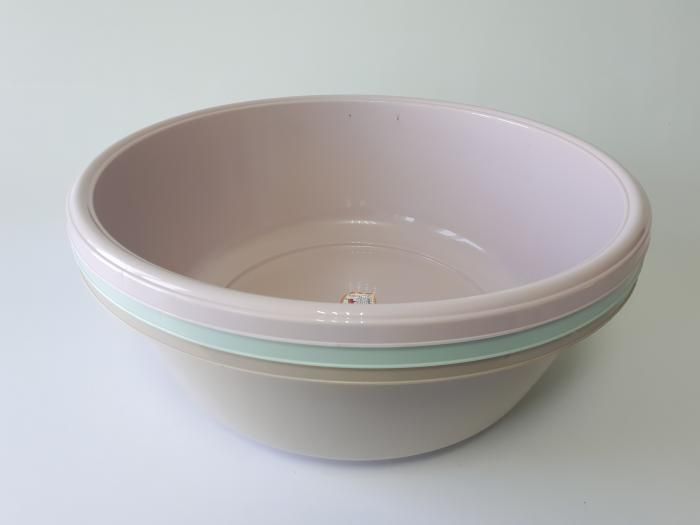 Миска таз пластиковый пищевой с крышкой Dunya plastik 10428 D 48 cm H 17 cm 21 литр 19640 фото