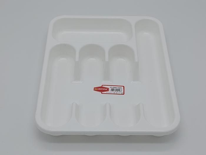 Лоток для столовых приборов пластиковый 5126 Senyayla Plastik Органайзер для ложек вилок и ножей 33*27*4 cm 11645 фото
