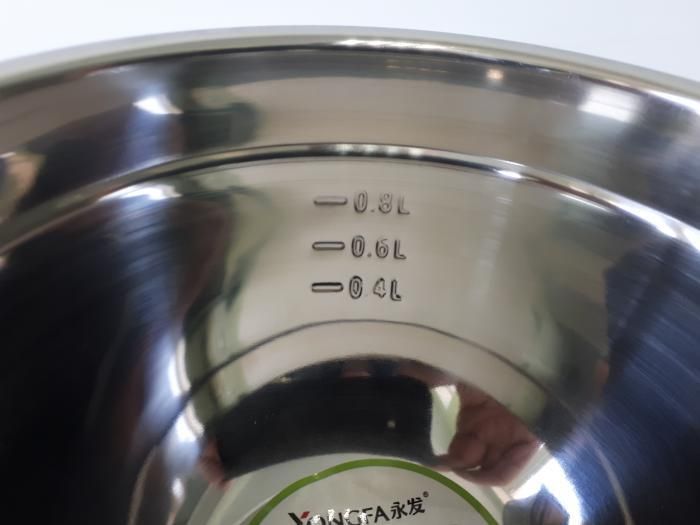 Миска кухонная для миксера из нержавеющей стали глубокая матовая D 18 cm H 10 cm 1,5 л Нержавейка высший сорт 18036 фото