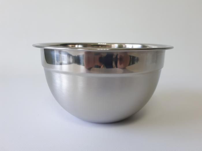Миска кухонная для миксера из нержавеющей стали глубокая матовая D 18 cm H 10 cm 1,5 л Нержавейка высший сорт 18036 фото