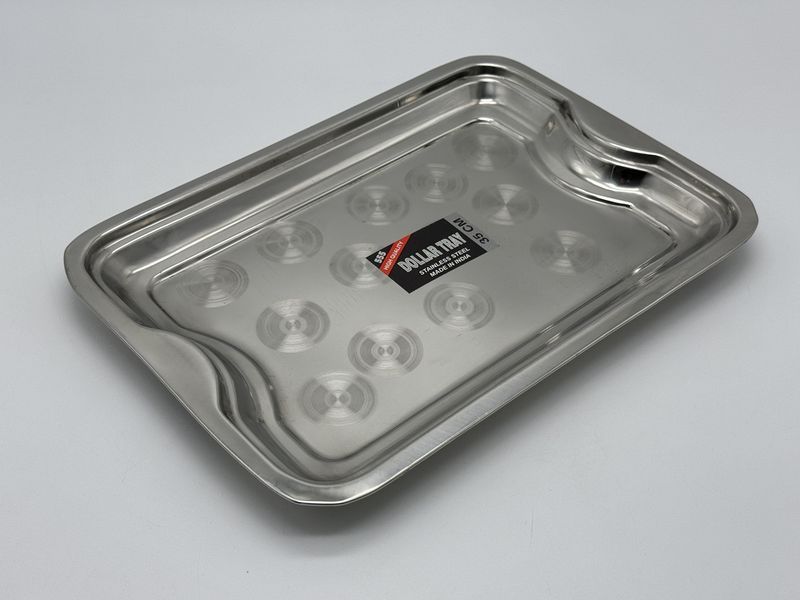 Піднос метал прямокутний .25х35 Dollar tray 003 300гр (72 шт) 08614 фото